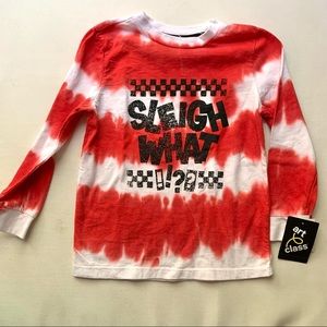 NWT Target Art Class Kids Christmas Tie Dye Longsleeve Shirt Sz XS 4/5